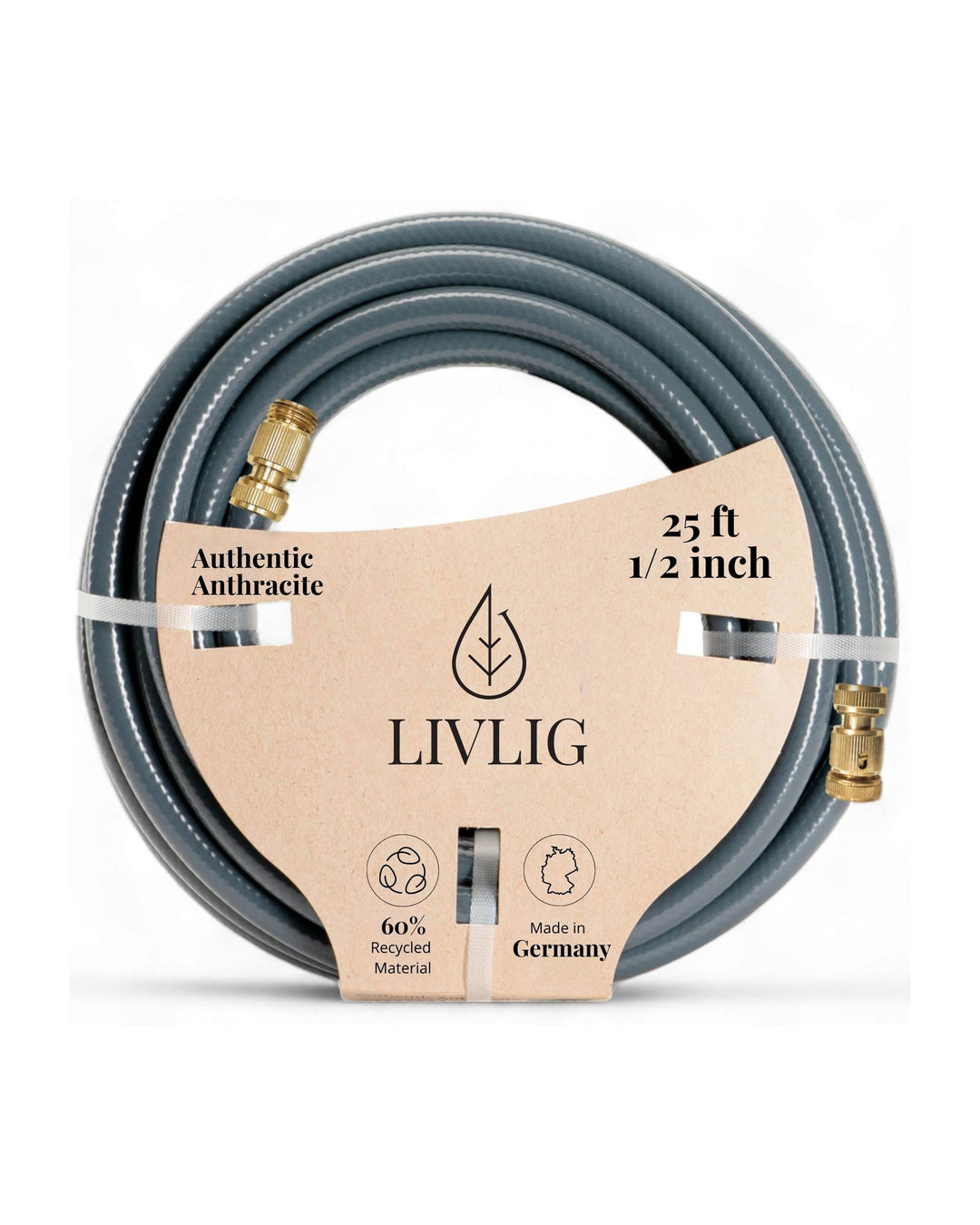 Design Garden Hose 25ft Authentic Anthracite -  - livlig.us