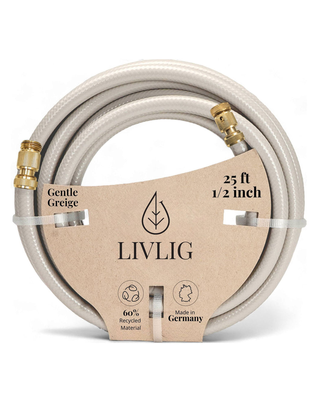 Design Garden Hose 25ft Gentle Greige -  - livlig.us