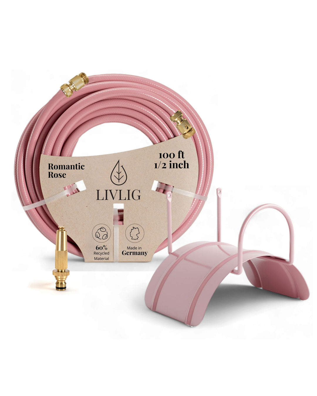 Garden Hose Complete Set Romantic Rose 100ft -  - livlig.us