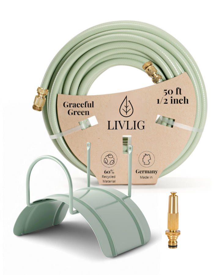 Garden Hose Complete Set Graceful Green 100ft